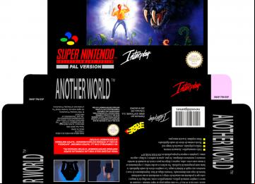 ANOTHER WORLD CAJA BOX PORTRAIT SNES SUPER NINTENDO RETRO REPRO