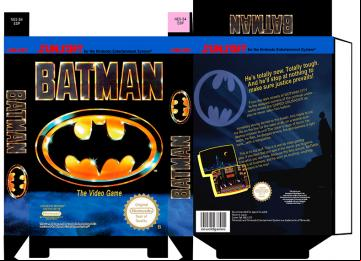 BATMAN PAL ESP CAJA BOX PLANTILLA NES NINTENDO