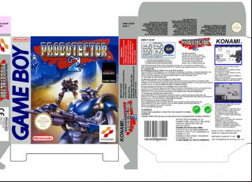 PROBOTECTOR 2 GAME BOY CAJA BOX PORTRAIT RETRO REPRO BOX GB NINTENDO